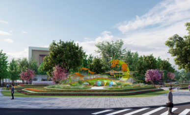 《拱辰迎月》設(shè)計(jì)稿