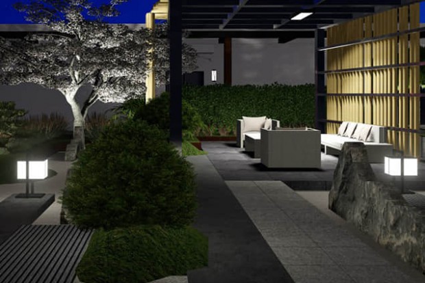 庭院照明設計效果圖