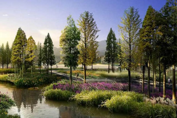 鄉村自然生態景觀設計效果圖