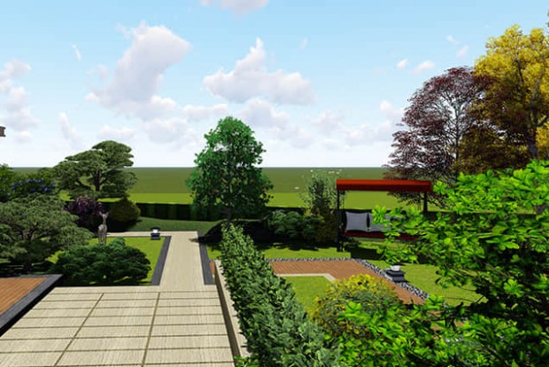 庭院植被設計效果圖