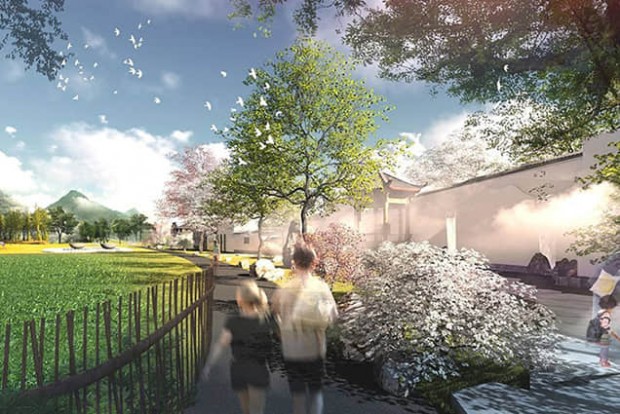 鄉村自然生態景觀設計效果圖