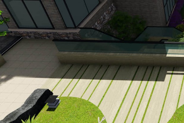 庭院硬質鋪裝設計效果圖