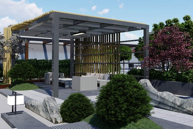 庭院構筑物設計效果圖