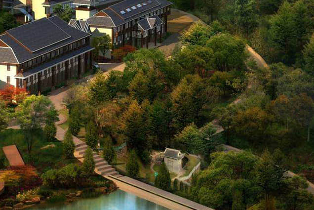 小鎮(zhèn)自然生態(tài)景觀設計效果圖