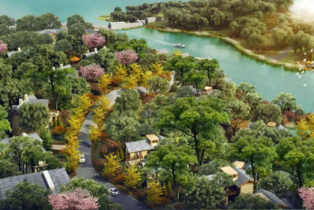 小鎮(zhèn)自然生態(tài)景觀設計效果圖