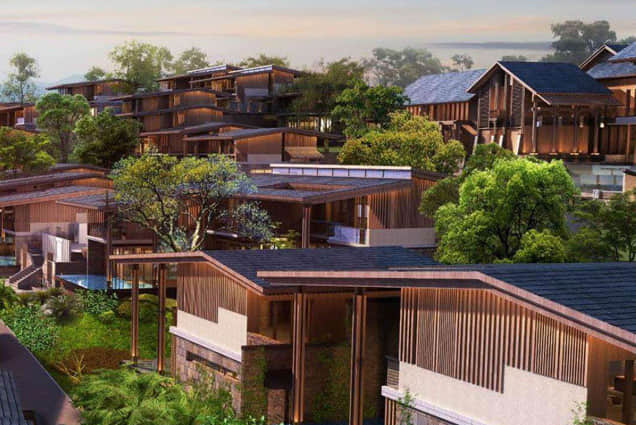 小鎮(zhèn)聚落景觀設計效果圖