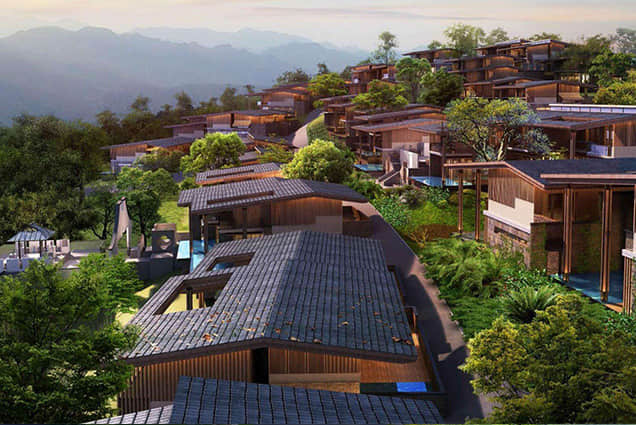 小鎮(zhèn)聚落景觀設計效果圖