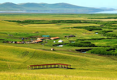 草原牧場型美麗鄉村